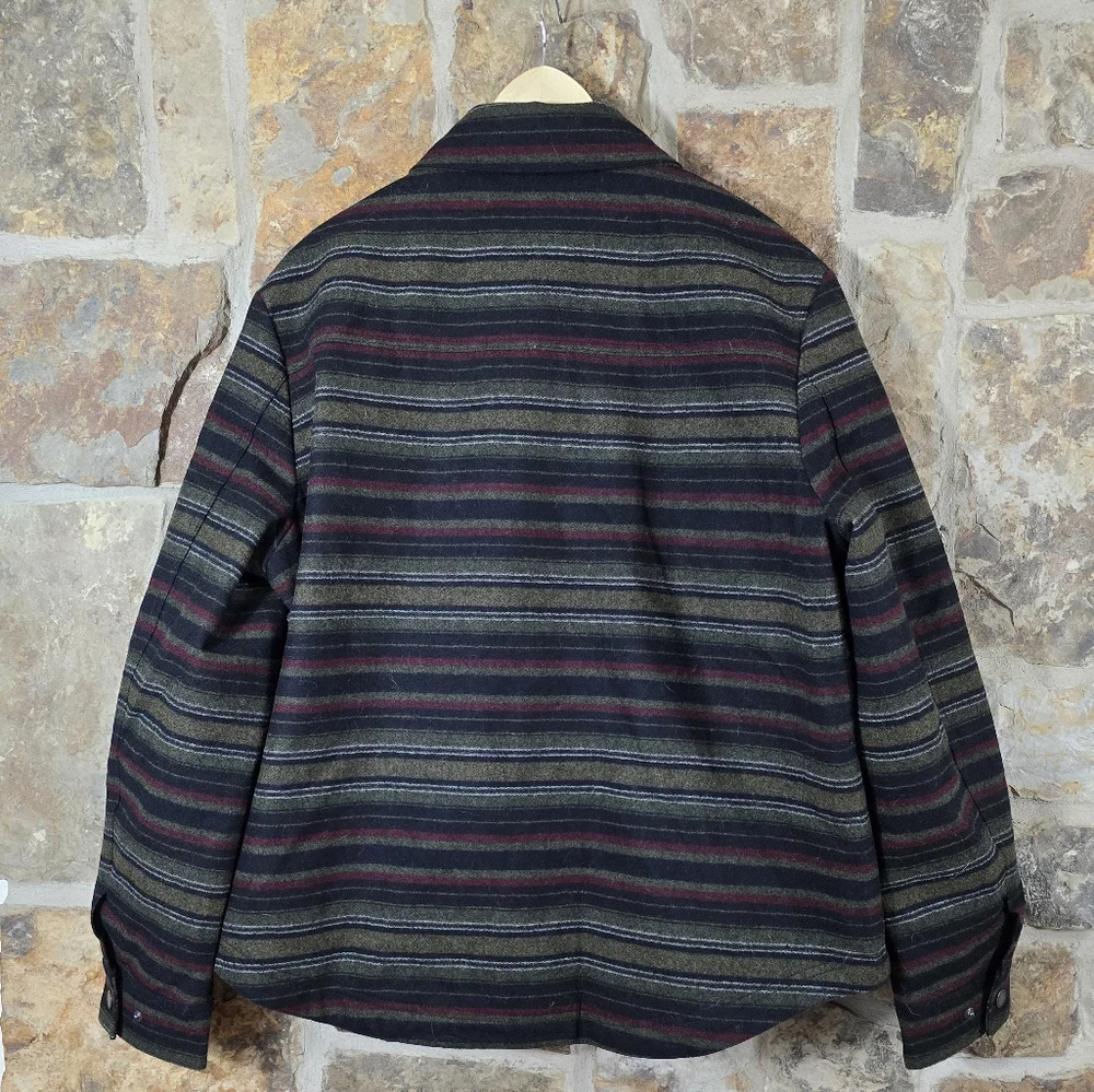 NWT Pendleton Conway Wool Striped Jacket Shacket Coat Mt Hood1